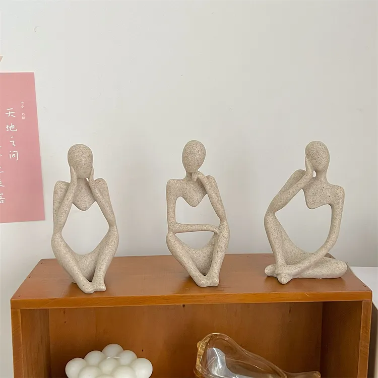 ins北欧风艺术人物摆件 客厅卧室玄关家居装饰桌面搭配创意摆饰