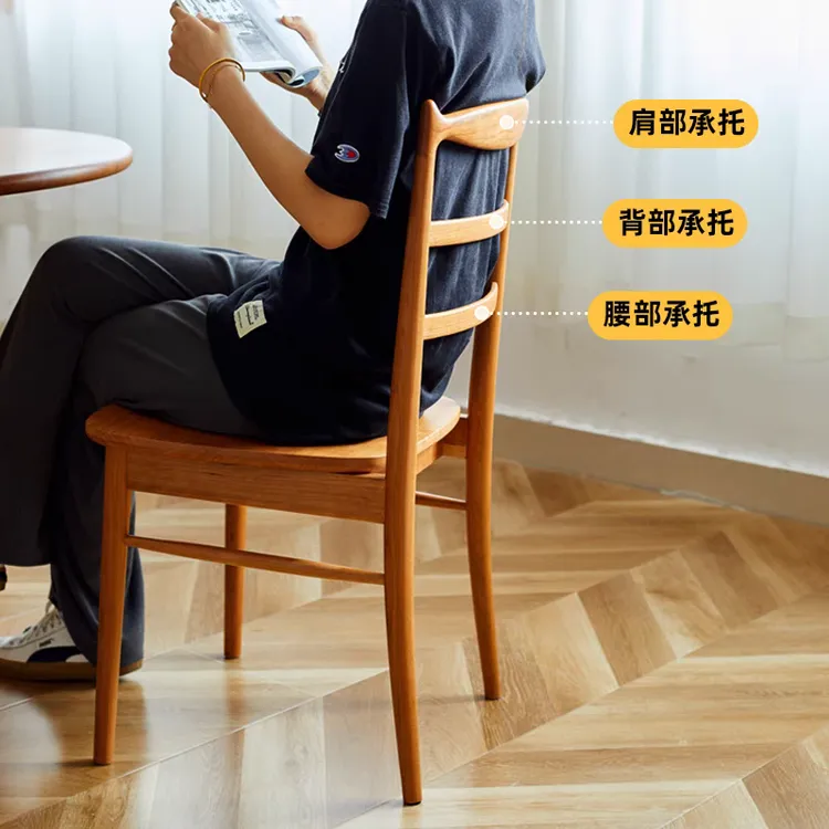 樱桃木 喵喵餐椅