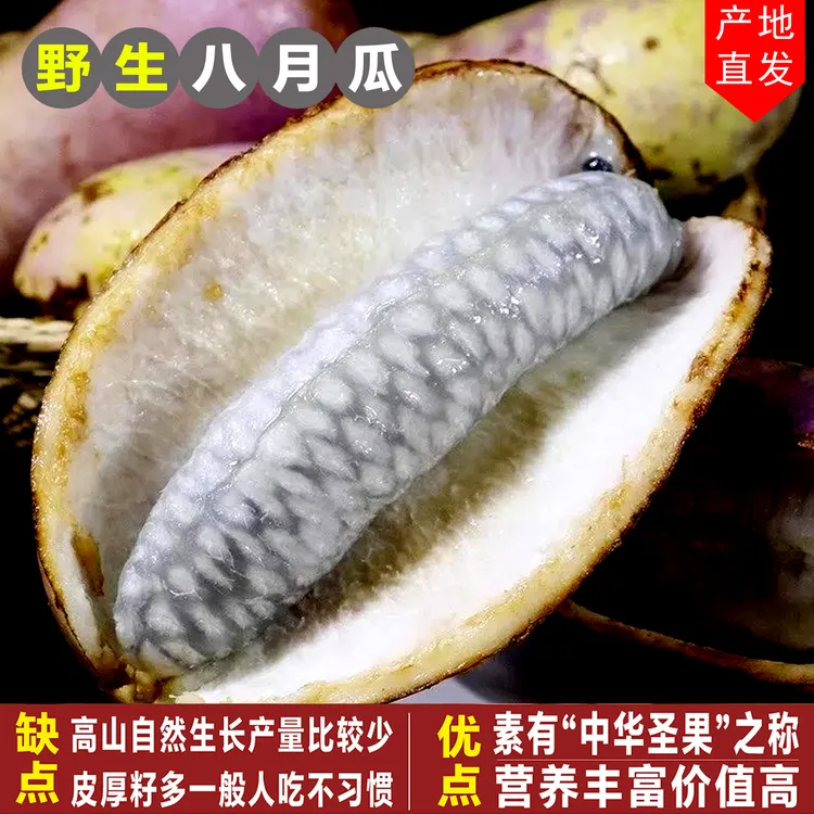 野生八月瓜甜新鲜水果八月炸丑八怪3斤当季高端特甜野香蕉预知子