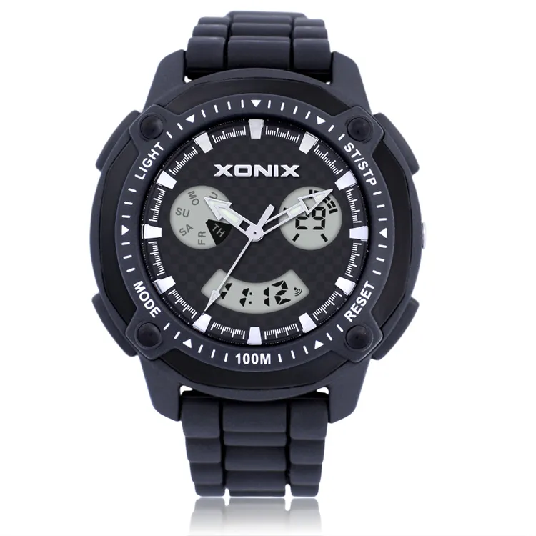XONIX电子表双显表手表男防水运动中学生户外游泳ins超火战术夜光