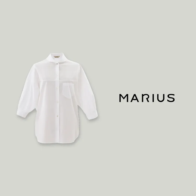 MARIUS“彼得潘”意式轻解构创新设计松弛感宽松廓形衬衫通勤上衣