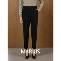 MARIUS“通勤裤王”显瘦直挺有型九分中腰休闲百搭小脚裤