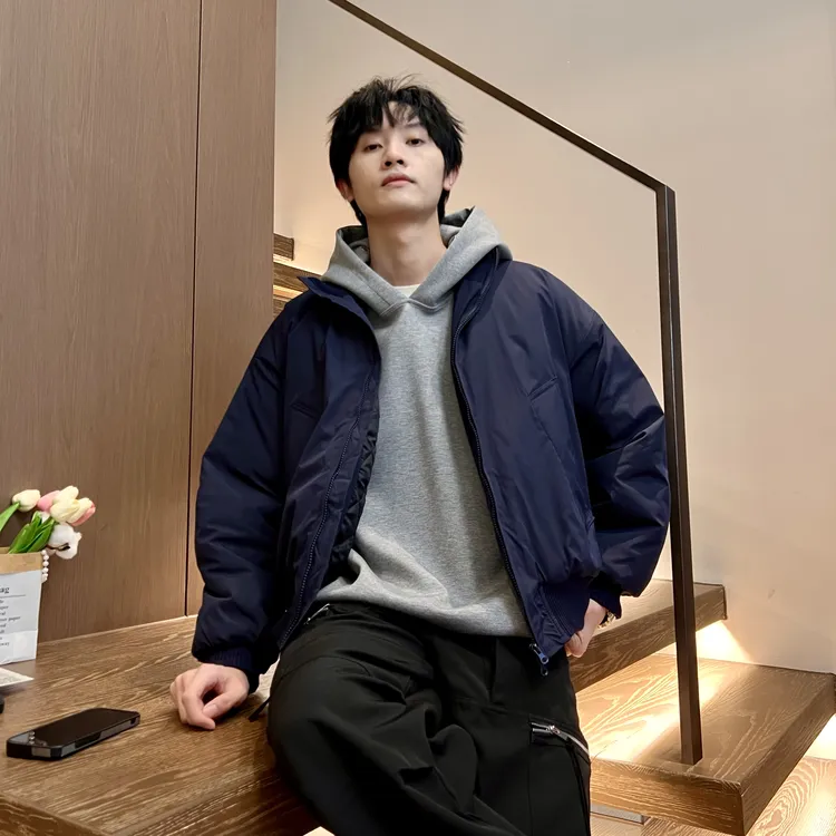 秋冬立领棒球服棉衣情侣加厚加棉夹克外套美式休闲宽松短款飞行服