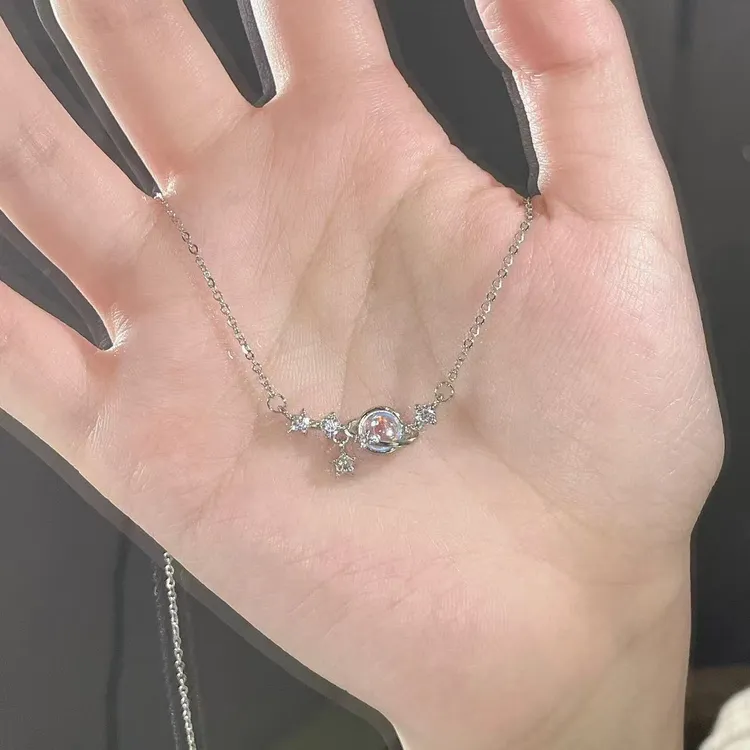 Kise 钛钢项链 星星星球项链女ins锁骨链气质轻奢小众百搭ins风