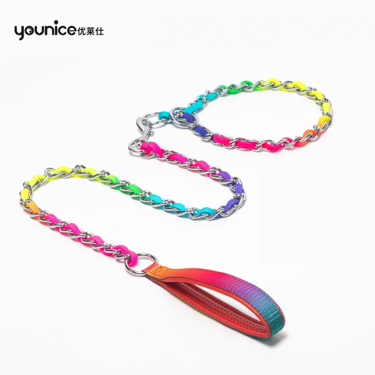 防咬断狗链子狗狗牵引绳铁链防半p链大型犬幼犬中小型犬防咬训狗