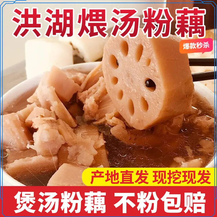顺丰包邮湖北洪湖莲藕煲汤粉藕新鲜糯米藕九孔粉藕