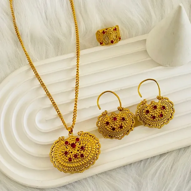 铜合金项链 如饰 zira款三件套套装