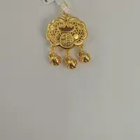 【夏夏专享】足金999饰品 福字锁包吊坠 0.95 GP