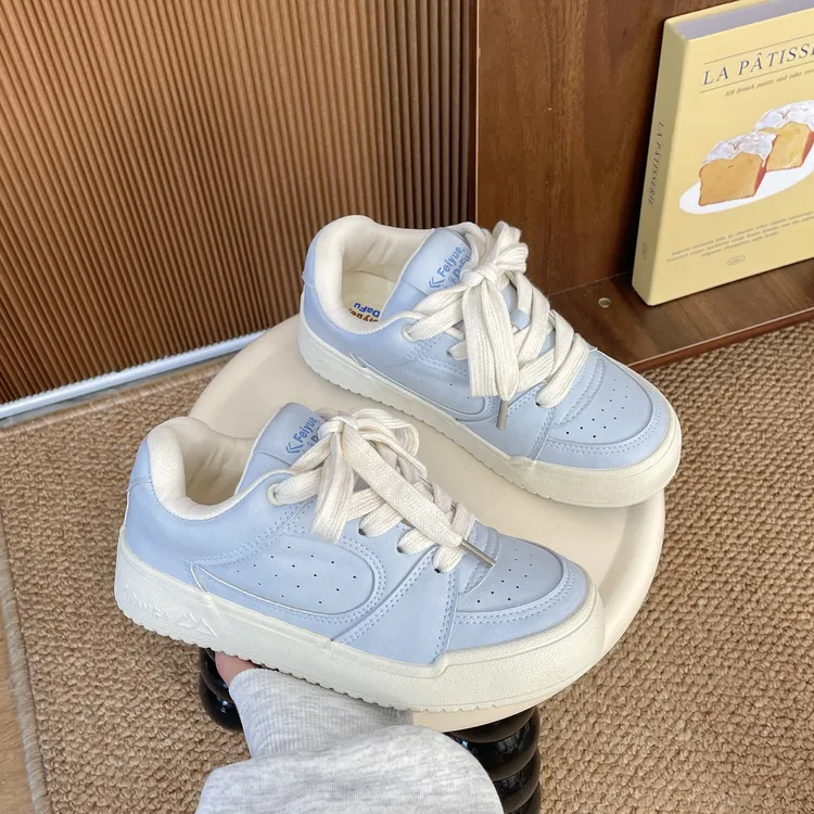 飞跃小众配色德训鞋子女2025春季新款学生百搭韩版复古板鞋女