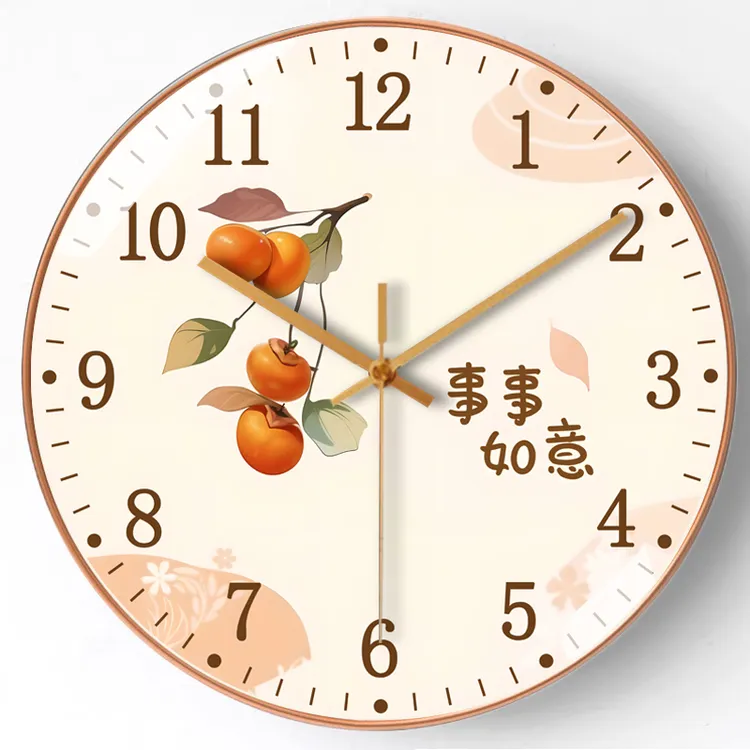 轻奢时尚挂钟创意网红钟表静音简约大气客厅挂钟挂表卧室清新时钟