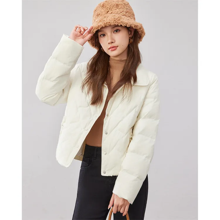 【小个子专属】IEF/爱依服2025冬季新款韩版小众设计通勤轻羽绒外套