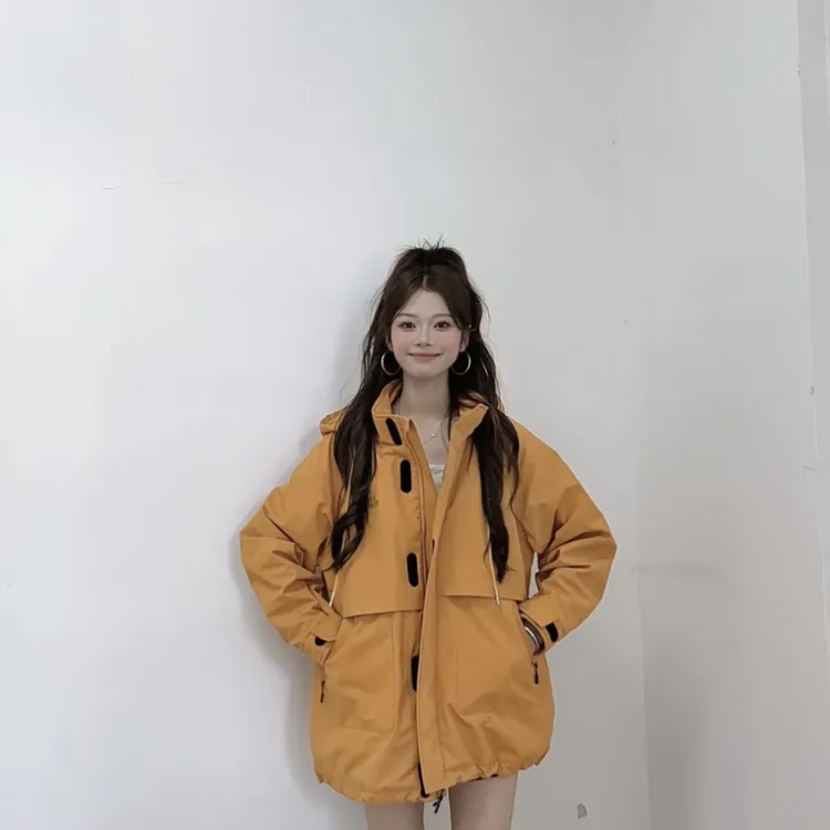 IEF/爱依服2025秋冬新款美式潮酷个性休闲风保暖工装外套流光风