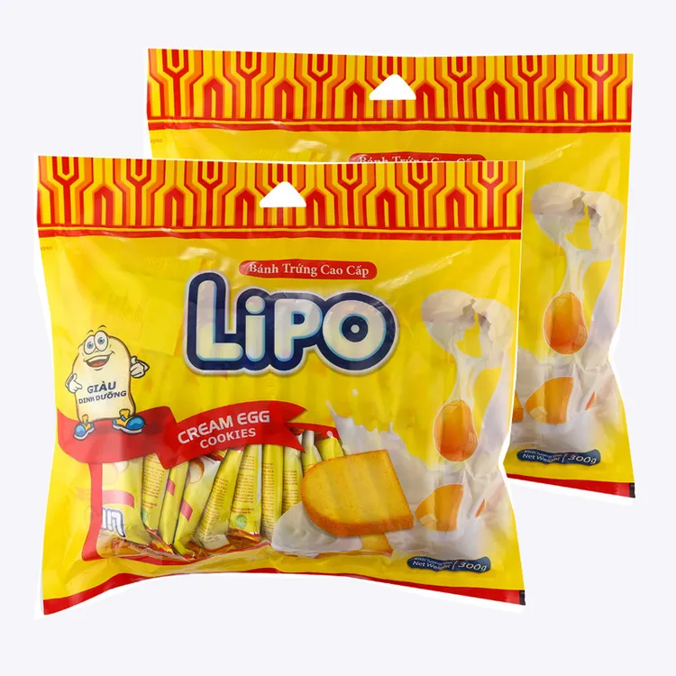 Lipo【官旗直售】面包干任意口味2袋组合酥脆饼干美味零食独立包装