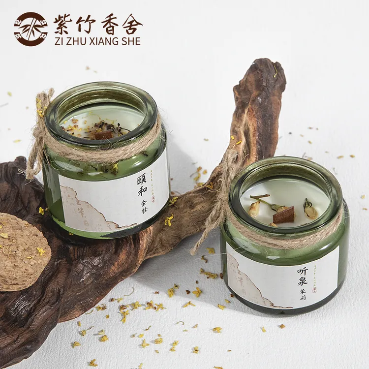 【送试香】桂花香薰蜡烛室内家用卧室持久茶香小众咖啡香熏香留香
