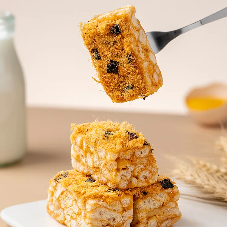 凯利来肉松海苔沙琪玛新品上市720g/箱（50包左右营养）