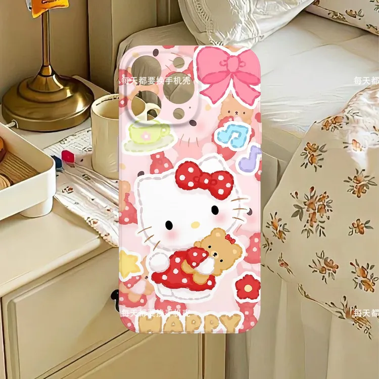 【72】小米华为安卓猫咪cat蝴蝶结适用iPhone15promax手机壳16pro14