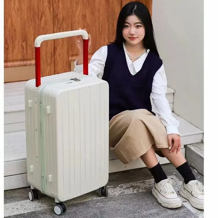 2024 登机行李箱宽拉杆防爆拉链行李箱网红休闲学生出差旅行登机