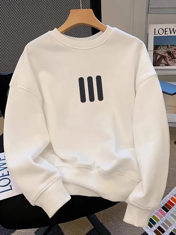 特大码300斤时尚加绒纯棉卫衣男女情侣印花圆领帅气休闲套头上衣