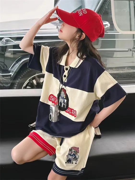 406211《现》涵家玲姐优选韩版儿童休闲舒适时尚洋气日常休闲套装