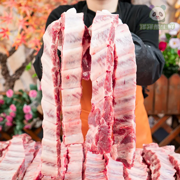 泽泽熊【肋排段】无脊骨仔排精肋排猪排骨段