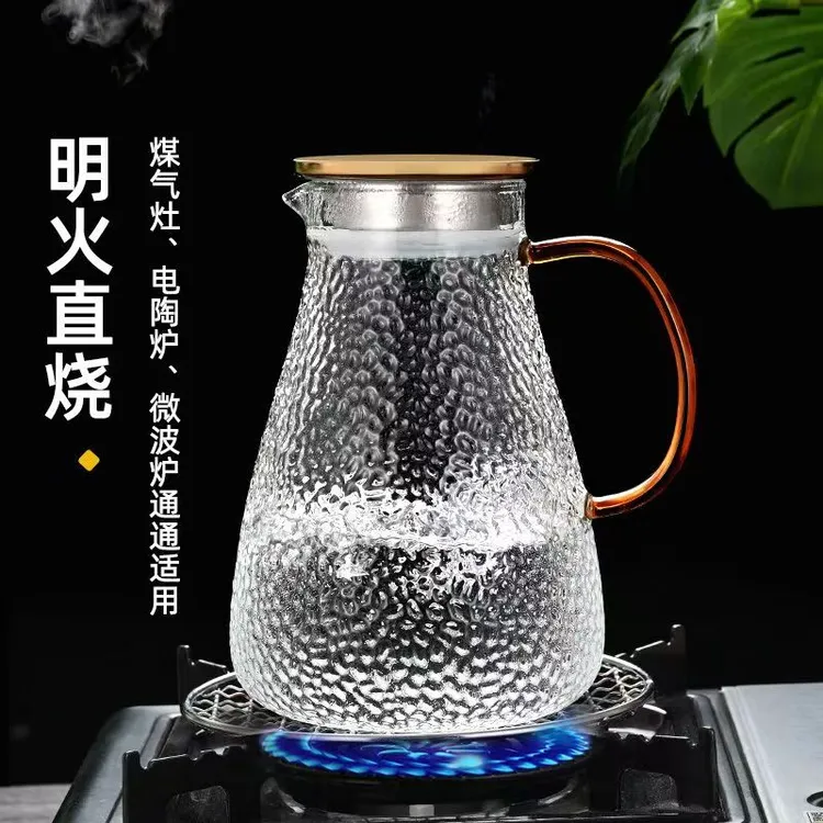 锤纹凉水杯耐高温冷水壶凉白开水壶加厚凉水壶冷泡茶壶白开水杯装