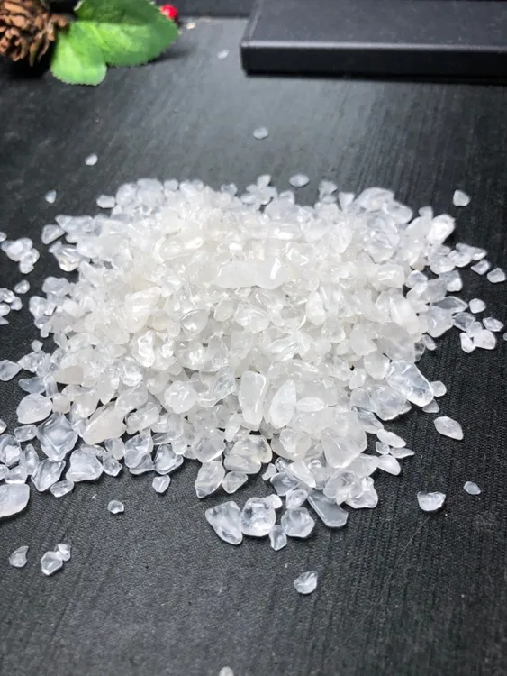 天然白水晶碎石100克