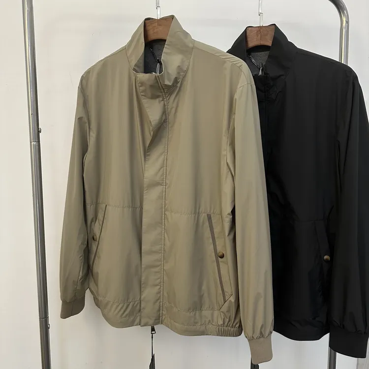 【特】春季男士商务休闲简约百搭夹克立领外套J1388