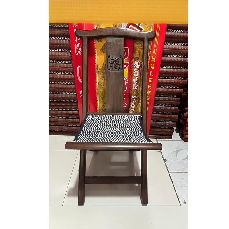 黑檀原木精品马扎木凳，送朋友送领导送父母，送礼靠背中秋礼物
