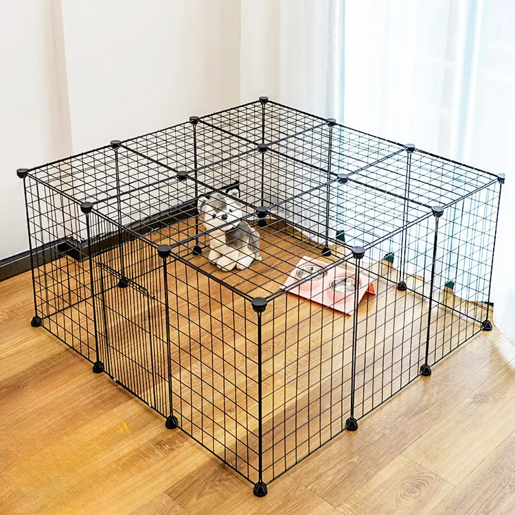 TICEENA宠物围栏室内家用小型犬栅栏泰迪兔子宠物隔离门护栏猫笼