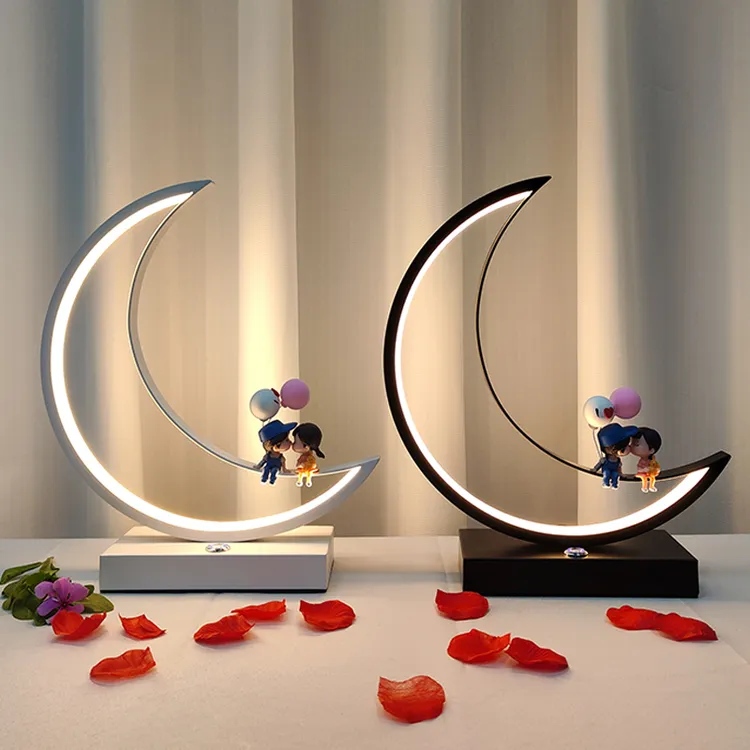 月亮台灯床头灯生日圣诞礼物现代简约温馨ins少女创意网红氛围灯
