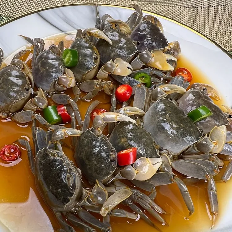 醉发财蟹生呛蟹盐城特产新鲜无沙开罐即食腌制250克/罐起
