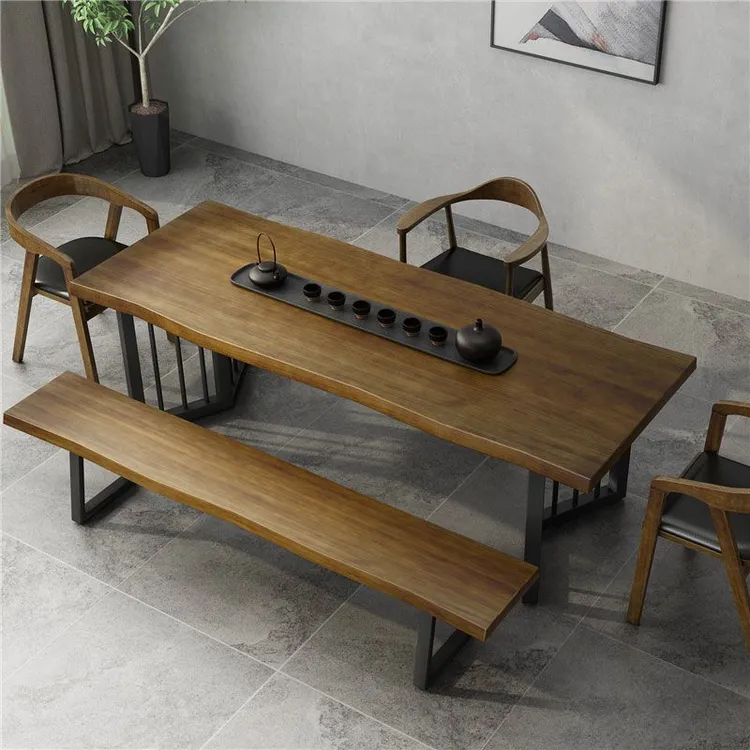 北欧茶台新中式实木茶桌椅组合现代简约办公室茶几茶室禅意泡茶桌