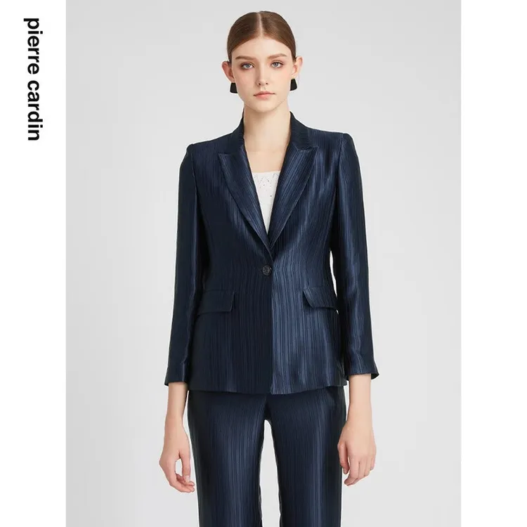 【皮尔卡丹女装】秋通勤干练率性修身西服【专柜正品】