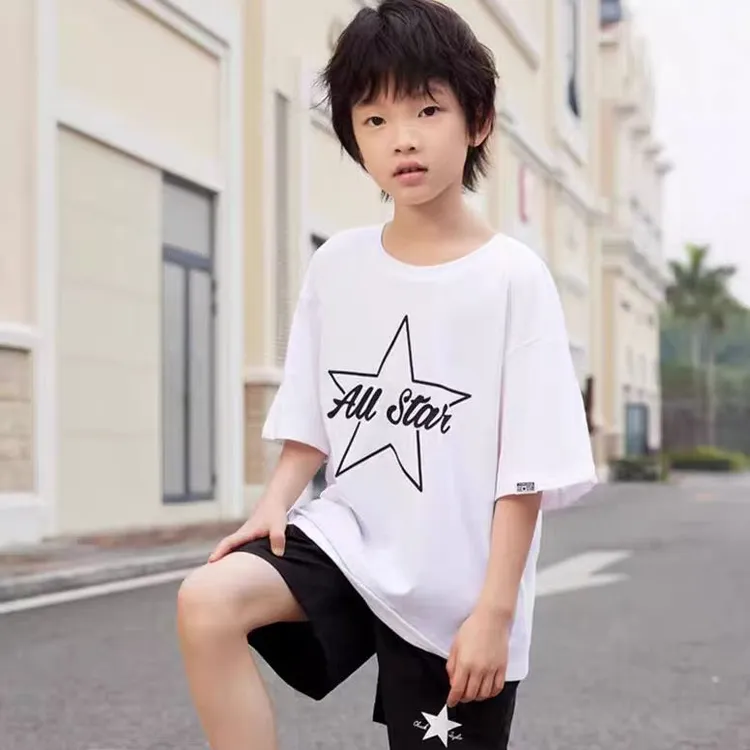 CONVERSE匡威儿童上衣夏季纯色冰感汗布透气休闲短袖T恤CV2422028