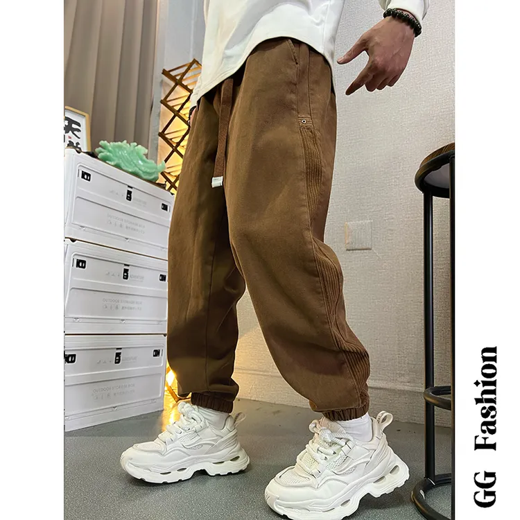 【270斤可穿】秋冬新款纯棉机能户外腰带工装中性风裤子长裤男3801