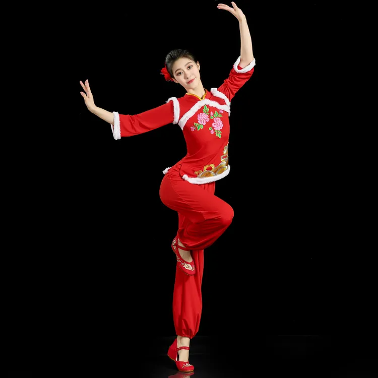 小莹老师大东北我的家乡同款秧歌服女演出服舞灯笼舞表演服打鼓服