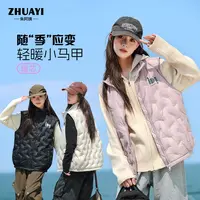 朱阿姨女童羽绒马甲【90绒】冬款宽松保暖外套马甲（24402302）1