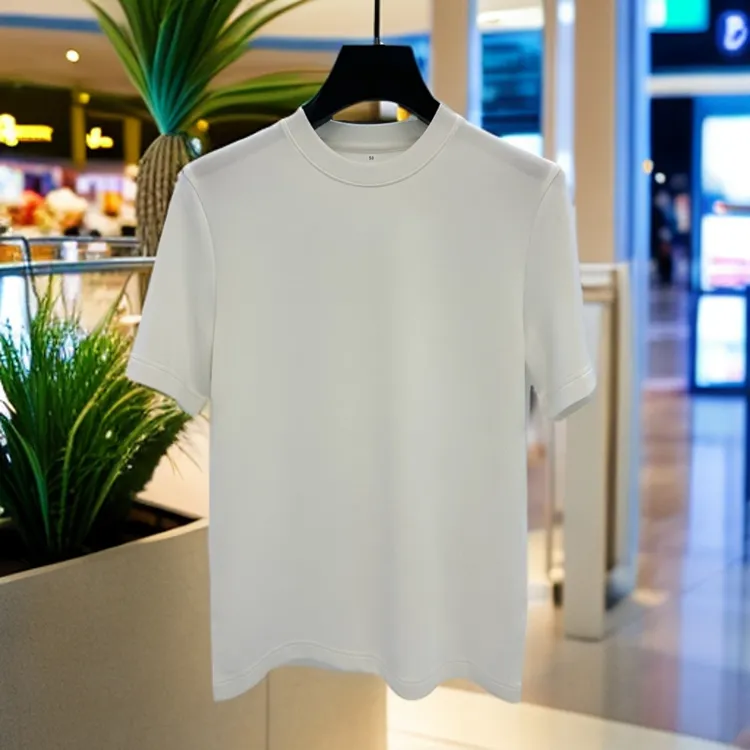 秋冬男士纯色短袖T恤时尚百搭舒适圆领上衣1133
