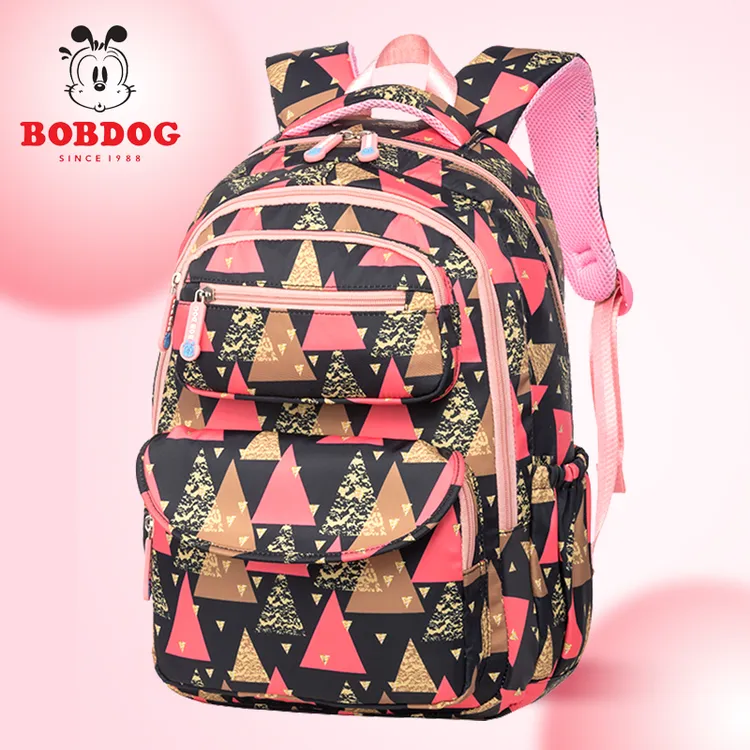 Bobdog/巴布豆书包女童1-3-6年级轻便小学生书包轻便减负女童书包