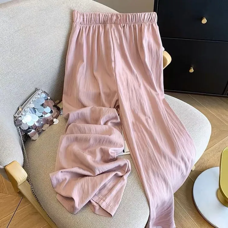 高级爆款小个子垂感休闲夏季款多巴胺山本裤裤子女慵懒显瘦通勤潮