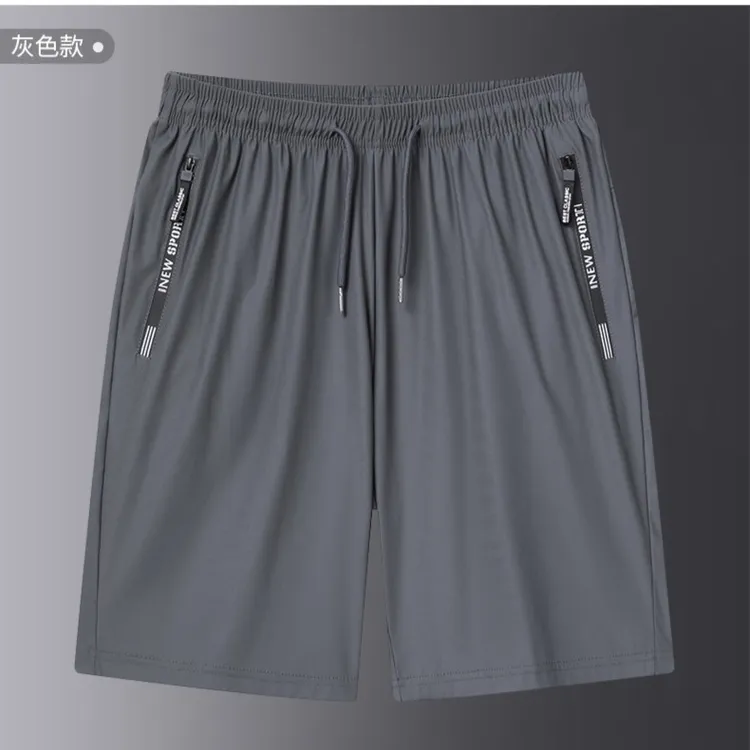 男士夏天运动冰丝短裤户外夏季透气钓鱼宽松速干耐磨防水徒步