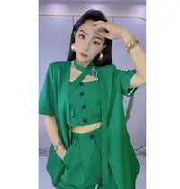 XJ18【送裤子送内搭】轻奢气质西服套装休闲时尚设计师设计感