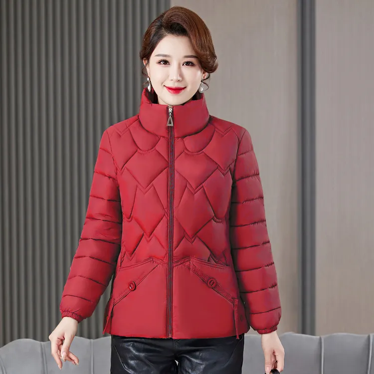 2023新款棉服时尚百搭加厚保暖女士韩版修身棉服遮肉显瘦棉服9803