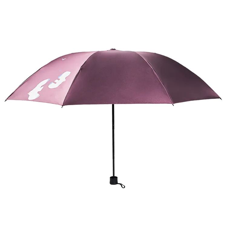 天堂伞天堂伞晴雨两用伞防晒紫外线黑胶遮阳伞超轻男女太阳伞