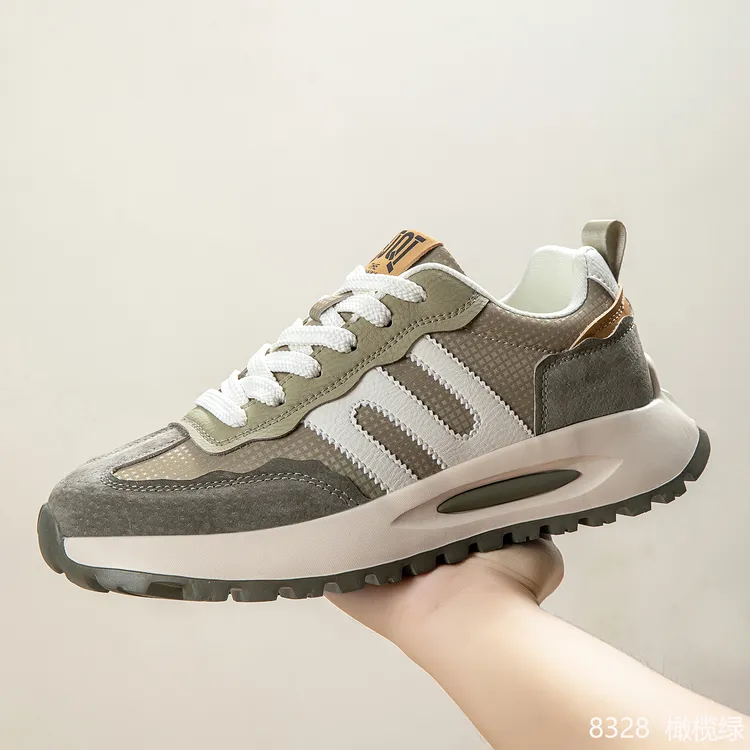 SHOESMITH秋季男鞋潮鞋增高软底网鞋轻便百搭舒适潮流跑步鞋运动