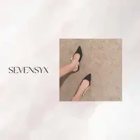 【Slingback布面平底鞋】时尚 气质百尖头法式 浅口平底鞋0224001