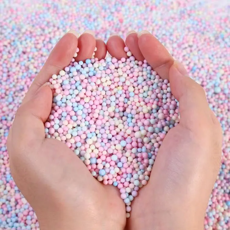 波波球装饰流星球彩色马卡龙泡沫球礼盒填充物喜糖盒保利龙颗粒球