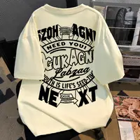 jtrt美式高街潮牌字母印花重磅纯棉短袖T恤女夏季宽松情侣上衣ins