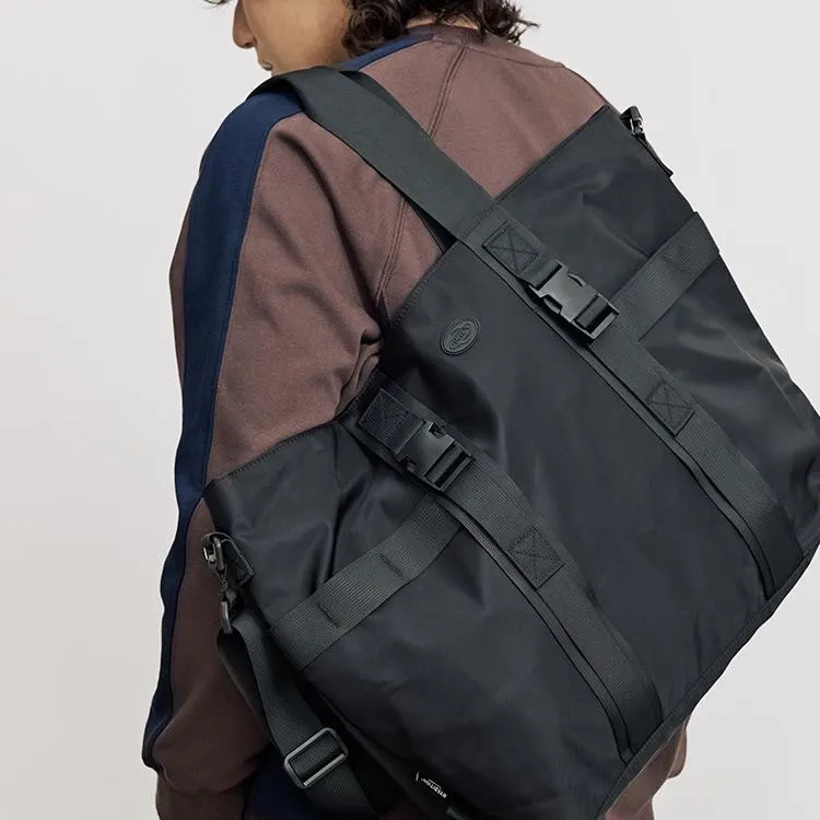 潮牌斜挎包机能休闲多用途大容量多功能短途旅行包男士电脑托特包