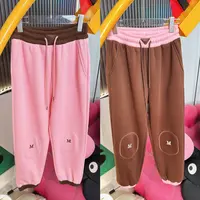 清仓A244冬装百搭神裤宽松撞色时尚直筒纯棉加厚加绒卫裤休闲裤女